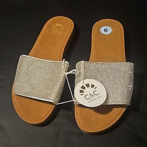 C&C CALIFORNIA SLIDE SANDAL NEW 9M